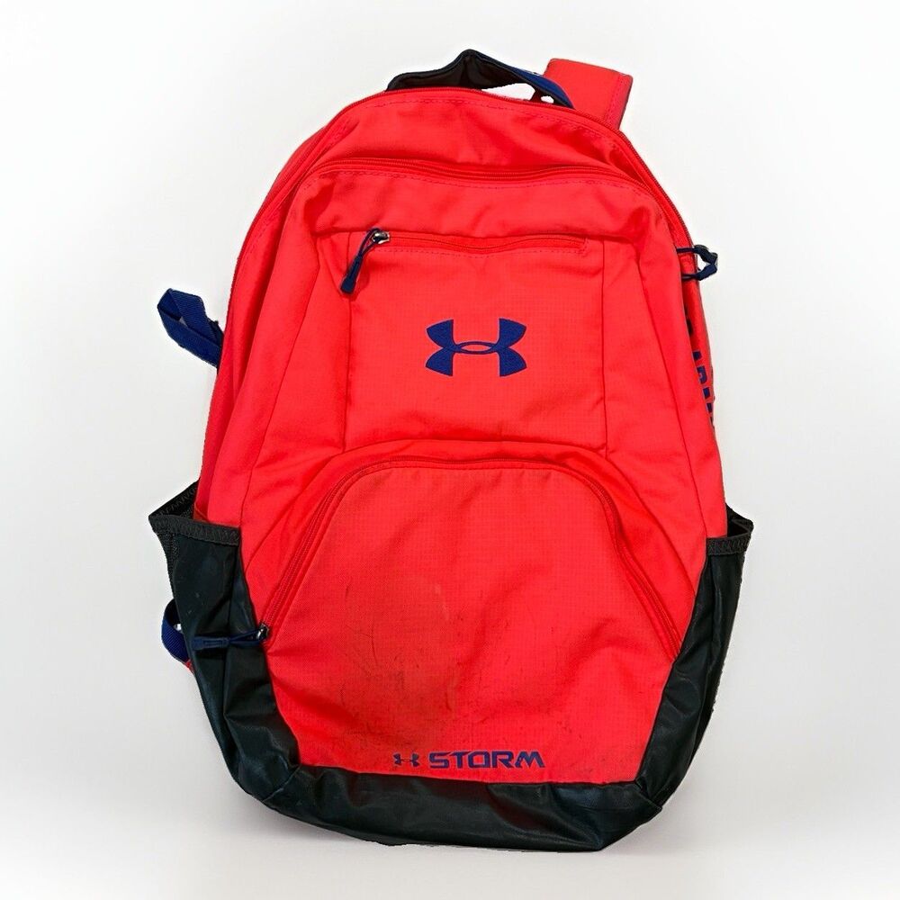 Under Armour Storm Neon Pink Blue Gym School Laptop Backpack